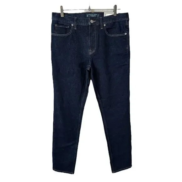 NWT Everlane Uniform Men's The Slim 4 Way Stretch Organic Jean Dark Indigo 33x32